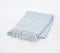 Trellis Patterned Powder Blue Throw