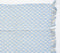 Trellis Patterned Powder Blue Throw