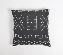 Tribal Block Printed Monotone Cushion Cover