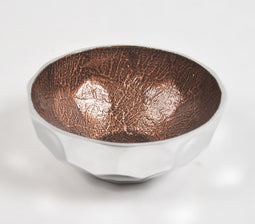 Textured Aluminium Pyramid Bowl