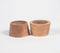 Turned Burflower wood Tea Light Holders (set of 2)