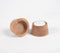 Turned Burflower wood Tea Light Holders (set of 2)