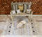 Textured Rug with Panels & Braided Tassels