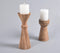 Turned Saal Wood Tea light holder