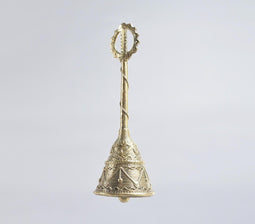 Tribal Dokra Metal Statement Hand Bell