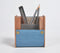 Upcycled DIY Blue Pen Stand