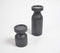 Turned Black Wooden Candle Holders (set of 2)