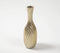 Vintage Aluminium Wavy Vase with Golden Finish