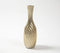 Vintage Aluminium Wavy Vase with Golden Finish