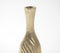 Vintage Aluminium Wavy Vase with Golden Finish