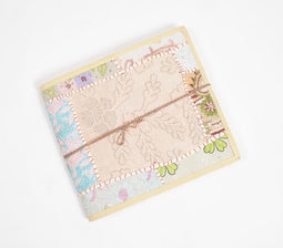 Upcycled Fabric pastable album scrapbook