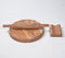 Wood Turned Acacia Wood Rolling Pin & Board With Stand
