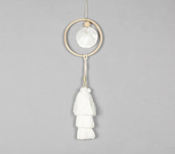 Wooden Ring Tasseled Wall Decor