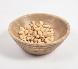 Wood Turned Classic Ribbed Bowl