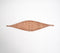 Woven Brown Boat-Shaped Wicker Platter