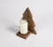 Wooden Christmas Tree Glass Candle