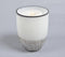 White With Abstract Brown Votive