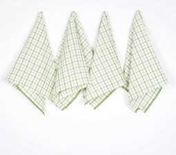 Yarn-Dyed Checkered Cotton Kitchen Towels (set of 4)