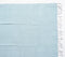 Yarn-Dyed Cotton Blue Chevron Tasseled Throw
