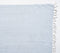 Yarn-Dyed Cotton Powder Blue Chevron Tasseled Throw