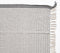 Yarn-Dyed Cotton Grey Striped Tasseled Throw