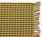Yarn-Dyed Cotton Yellow Plaid Tasseled Throw