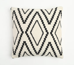 Woven Monotone Geometric Cushion cover