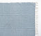 Yarn-Dyed Cotton Steel Blue Chevron Tasseled Throw
