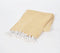Yarn-Dyed Cotton Honey Chevron Tasseled Throw