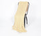 Yarn-Dyed Cotton Honey Chevron Tasseled Throw