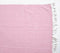 Yarn-Dyed Cotton Pink Chevron Tasseled Throw
