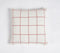 Woven Christmas Checkered Cotton Cushion Cover