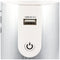Vehicle voltage converter converts 12 volts DC into 230 volts AC, with safety socket and USB output,