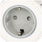 Vehicle voltage converter converts 12 volts DC into 230 volts AC, with safety socket and USB output,