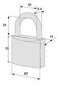 Hangslot standaard 40mm