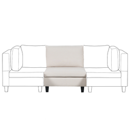 Beliani UNSTAD - Fauteuil - Lichtbeige - Polyester