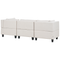 Beliani UNSTAD - Driezitsbank - Beige - Polyester
