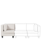 Beliani UNSTAD - Hoekstuk - Lichtbeige - Polyester