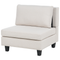 Beliani UNSTAD - Moduliare bank met ottomaan - Beige - 5-zits - Polyester