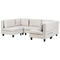 Beliani UNSTAD - Modulaire bank - Beige - 5-zits - Polyester
