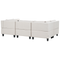Beliani UNSTAD - Modulaire bank - Beige - 5-zits - Polyester