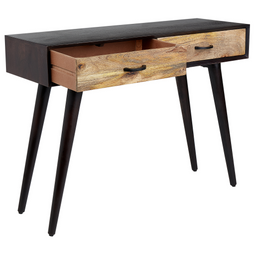 Beliani ARABES - Sidetable - Zwart - Mangohout