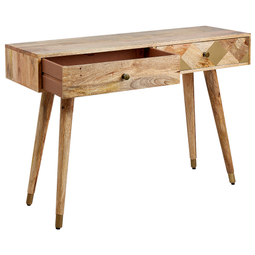 Beliani GLENTANA - Sidetable - Lichtbruin - Mangohout