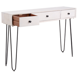 Beliani MINTO - Sidetable - Off-white - Mangohout