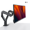 Alberenz Dual Monitor Arm - Tilting - Height Adjustable - Gas Spring - Dark Grey