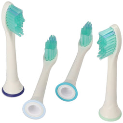 Pack of 4 standard cleaning brush replacement toothbrush heads for electric toothbrushes from Philip