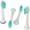 Pack of 4 standard cleaning brush replacement toothbrush heads for electric toothbrushes from Philip