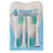 Pack of 4 standard cleaning brush replacement toothbrush heads for electric toothbrushes from Philip