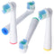 Pack of 4 cleaning brush replacement toothbrush heads for electric toothbrushes from Oral-B, suitabl