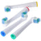 Pack of 4 cleaning brush replacement toothbrush heads for electric toothbrushes from Oral-B, suitabl
